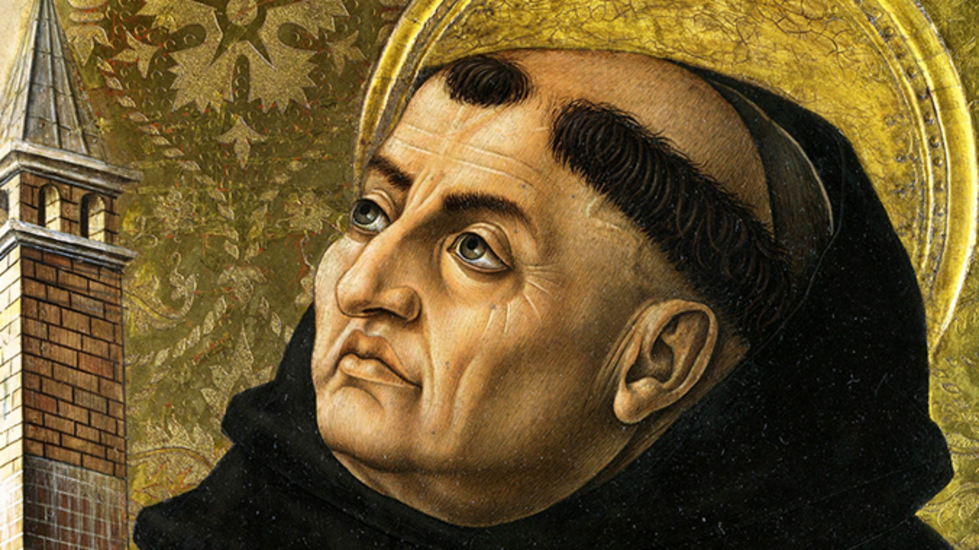 Saint Thomas d'Aquin (1225-1274), un philosophe très respecté en Chine. Détail du retable de Carlo Crivelli (1494) | DR