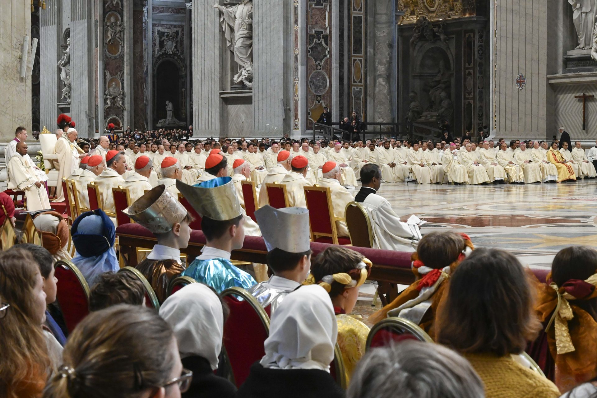 Des chorales d’enfants de plusieurs pays à la messe de la Solennité de Marie Mère de Dieu 2024 | © Vatican news