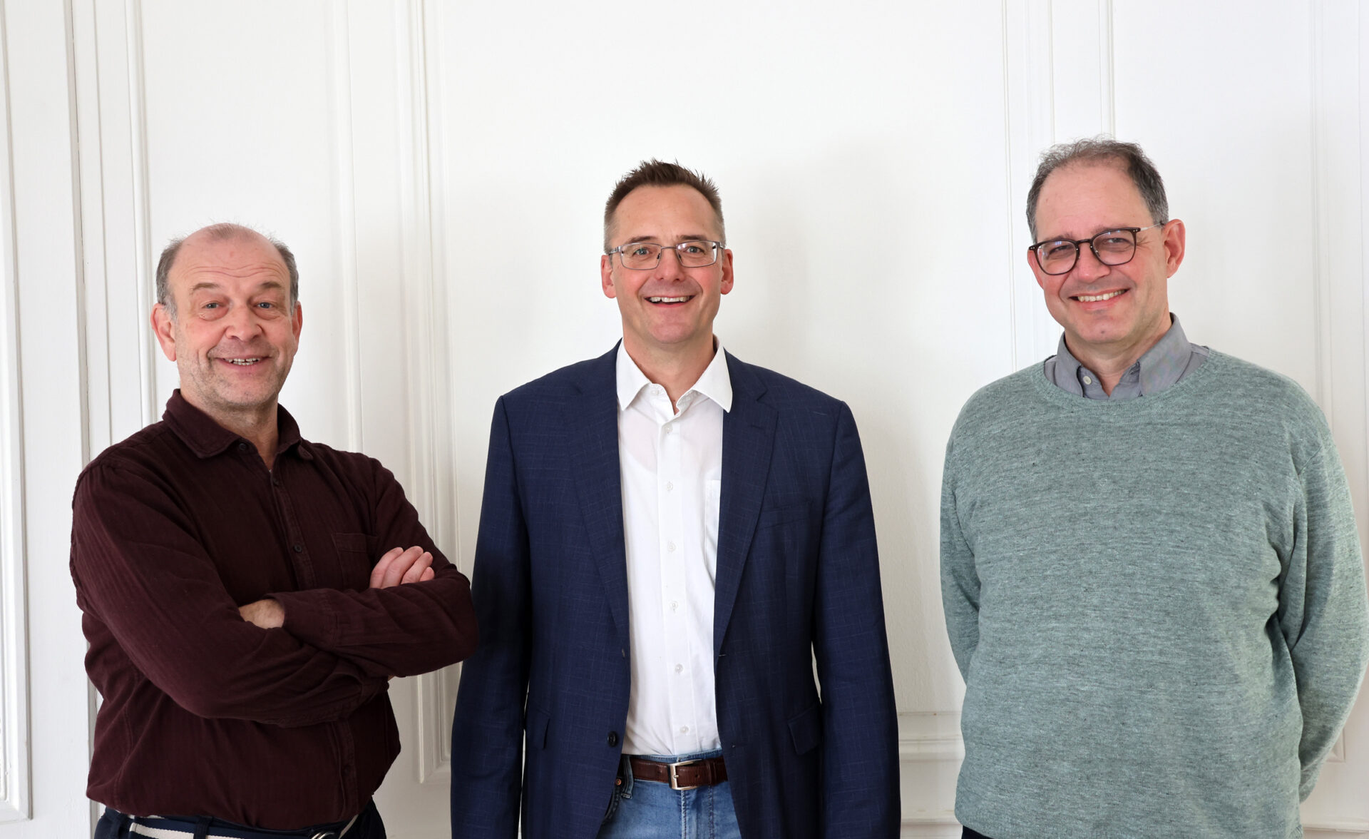 Jean-Luc Farine, président de Missio Suisse, Erwin Tanner-Tiziani, directeur, et Detlef Hecking, vice-président et responsable de la pastorale dans le diocèse de Bâle | © Missio Suisse, Siegfried Ostermann