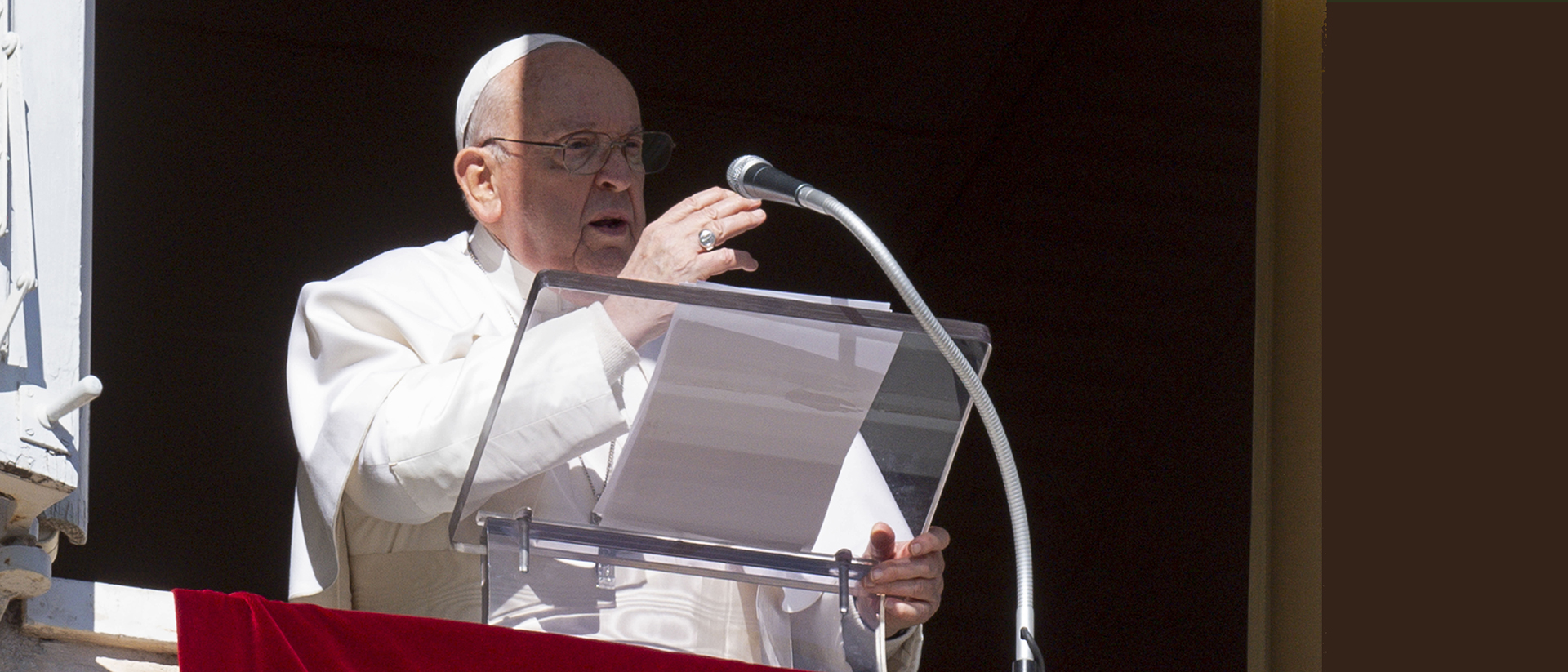 Après l'Angélus du 21 janvier, le pape à lancé de année 2024 de la prière | © Vatican Media