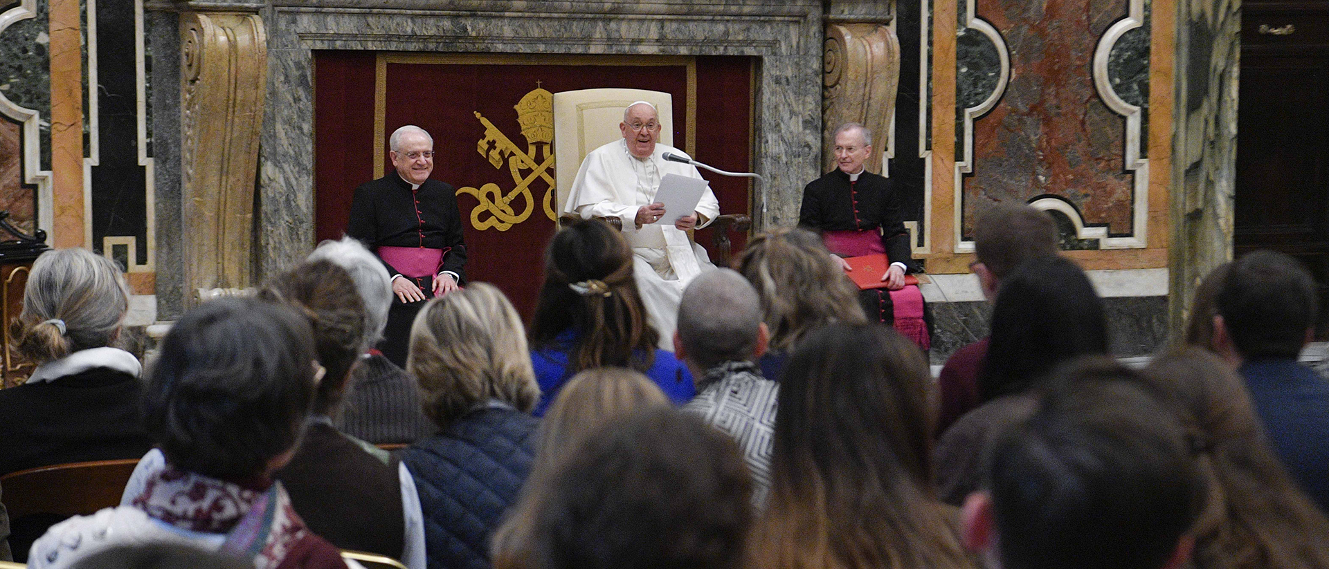 Audience du pape François avec les communicants de l'Église de France, le 12 janvier 2024 | © Vatican Media