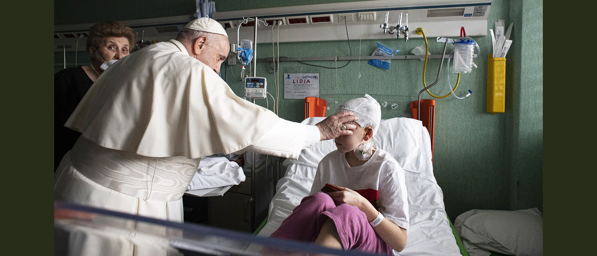 Le pape François en visite au Bambino Gesù | © Vatican Media