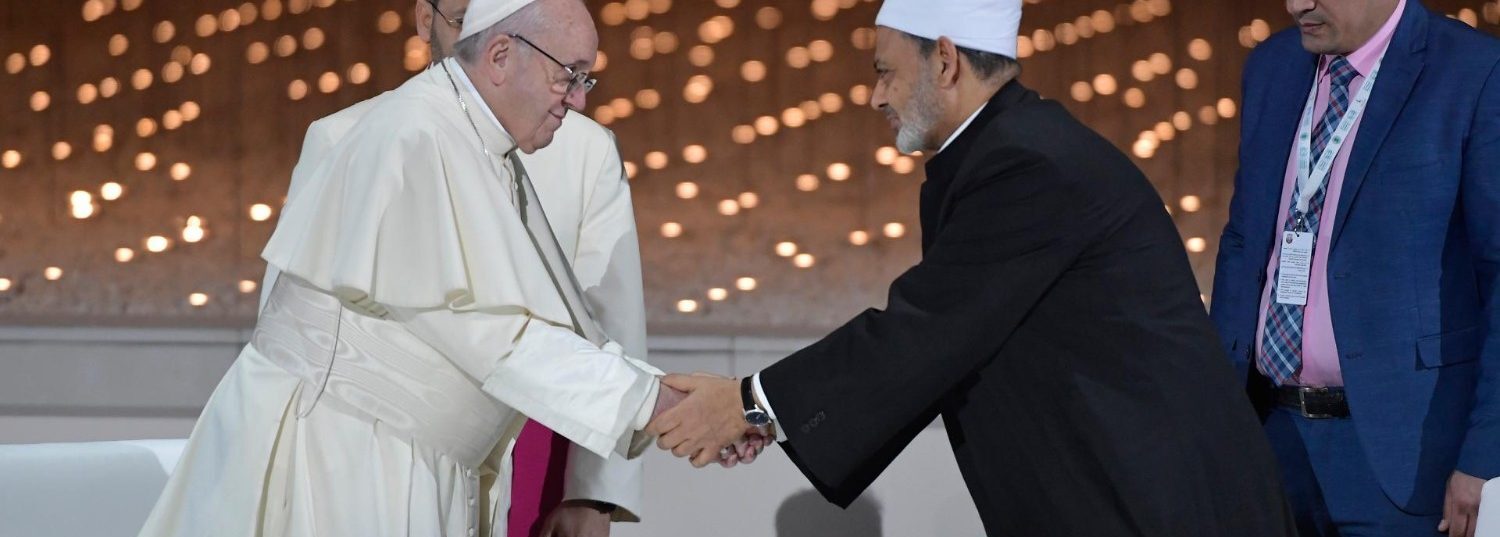 Le pape François et Ahmed al-Tayyeb, grand imam d'Al Azhar (Egypte), ont signé le Document sur la fraternité humaine le 4 février 2019 | © Vatican Media