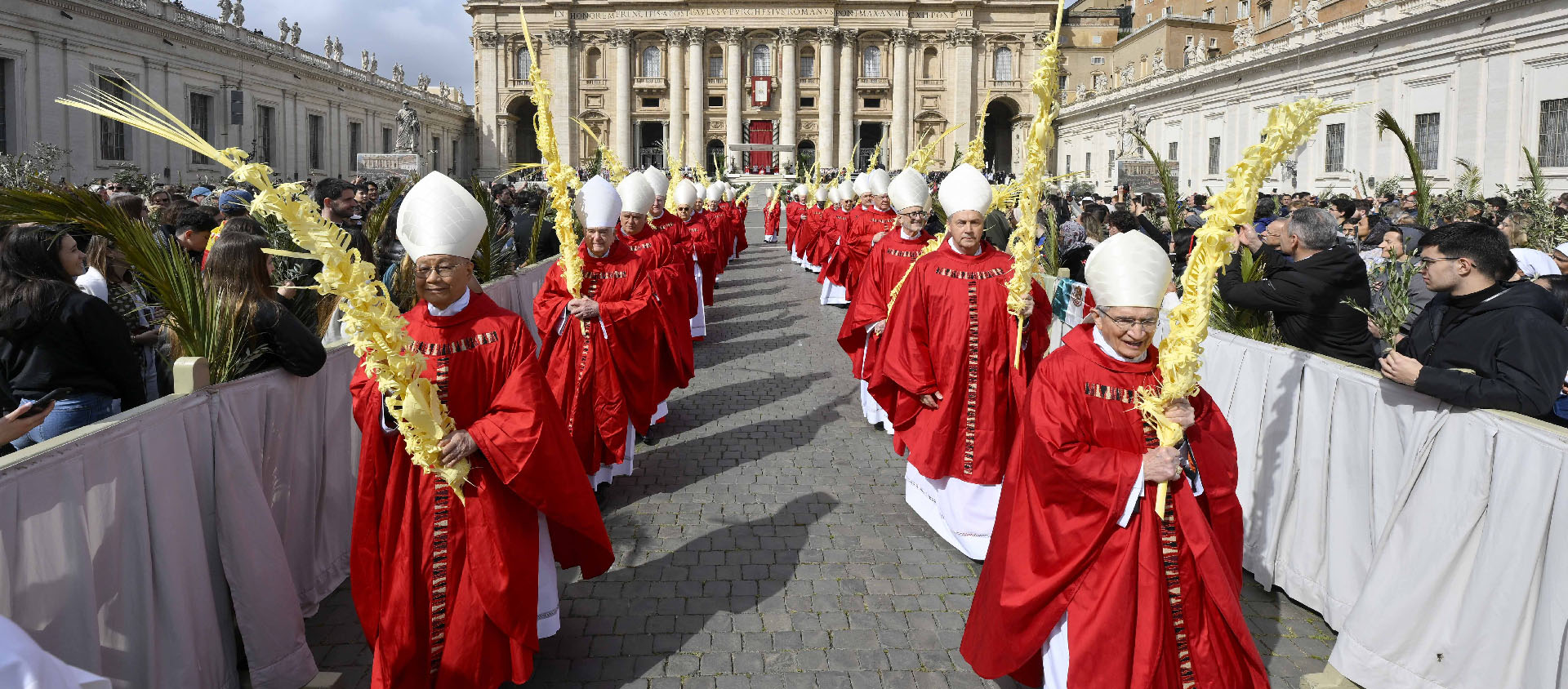 Une centaine de ces feuilles de palmier d’environ un mètre de long sont remises aux cardinaux | © Vatican Media