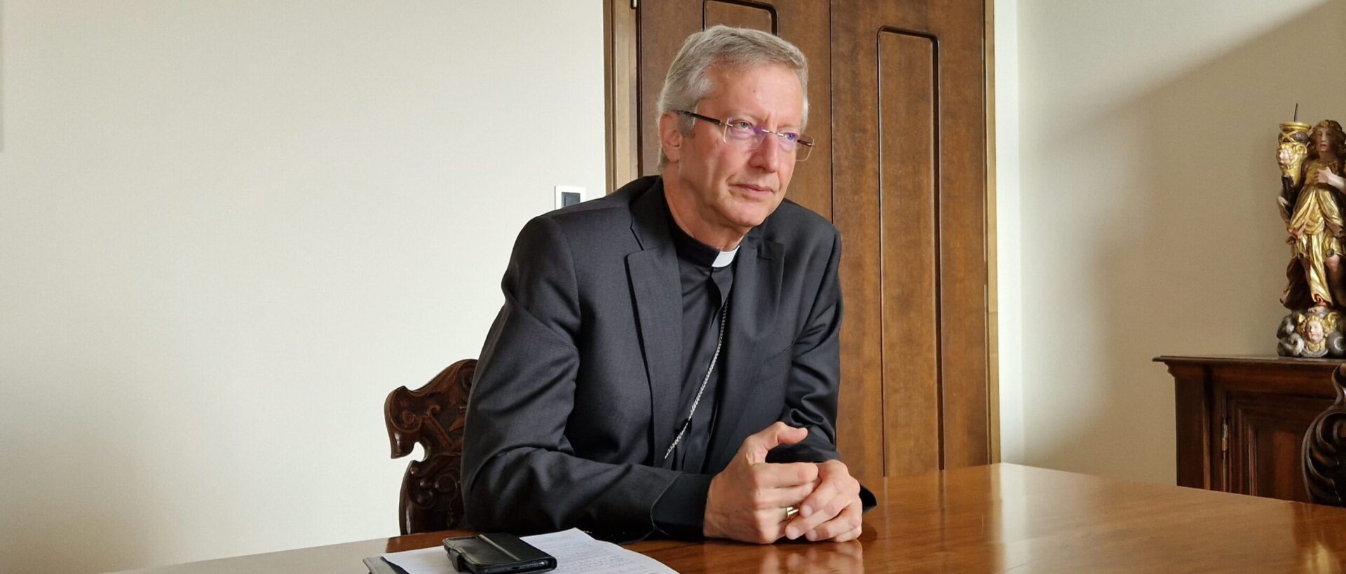 Mgr Alain de Raemy, administrateur apostolique du diocèse de Lugano, appelle les personnes à avoir le courage de parler des abus | © catt.ch