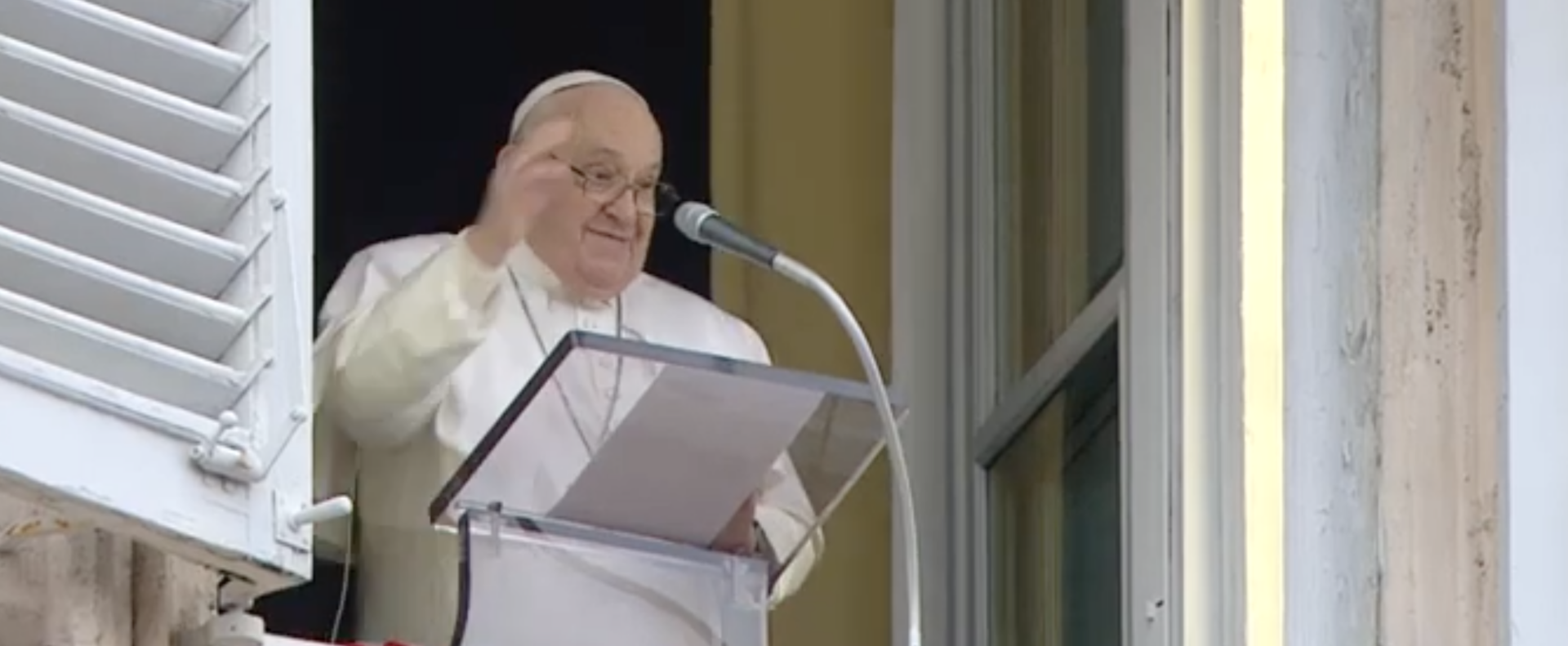 Le pape François à l'Angélus du 10 mars 2024 | © capture d'écran Vatican Media