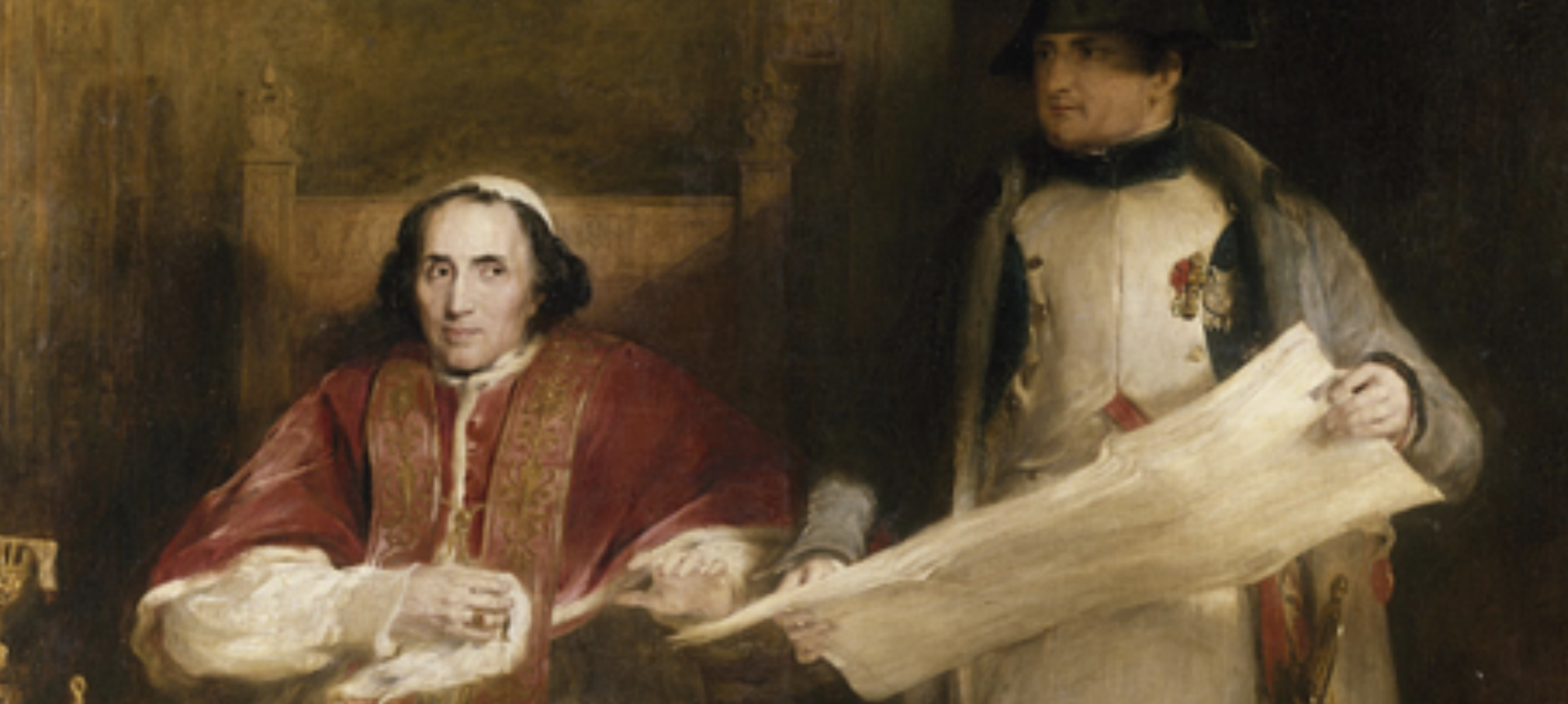 Napoléon Bonaparte et le pape Pie VII entretenaient une relation ambivalente | par David Wilkie (1836)