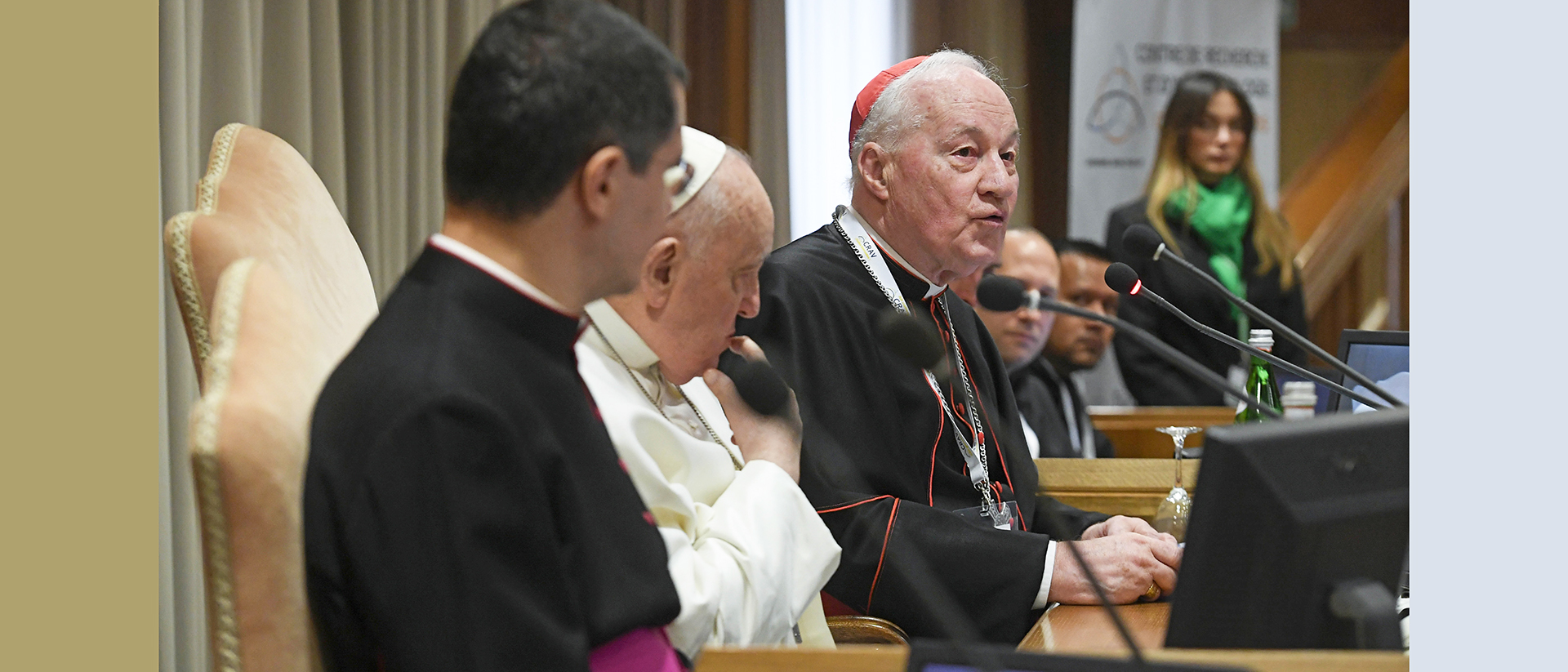 Le pape a participé le 1er mars 2024 à un colloque organisé par le cardinal Ouellet | © Vatican Media