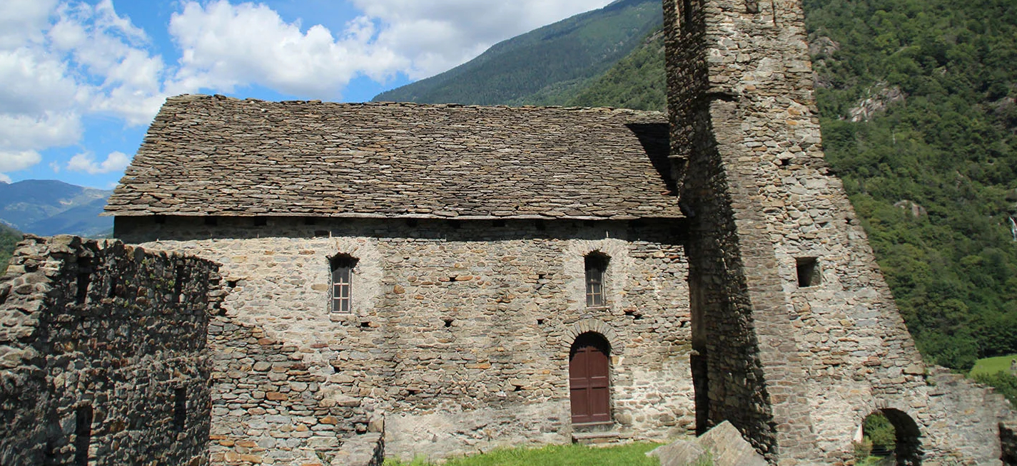 L'église de Santa Maria del Castello, à Giornico (TI), est l'un des deux édifices déjà visitables avec l'application "Chiavi della cultura" | © chiavicultura.ch