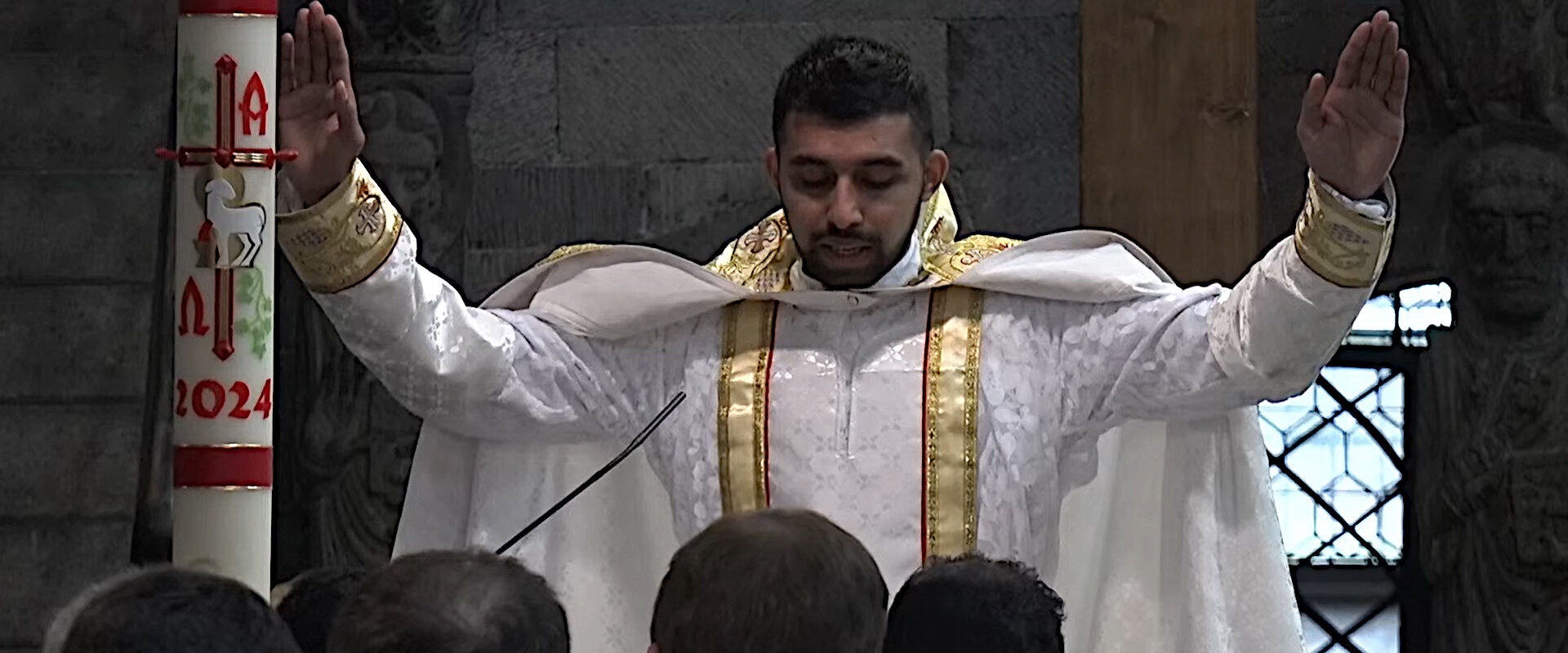 Agil Raju a été ordonné prêtre dans le rite syro-malankar, le 20 avril 2024, dans la cathédrale de Coire | capture d'écran YouTube