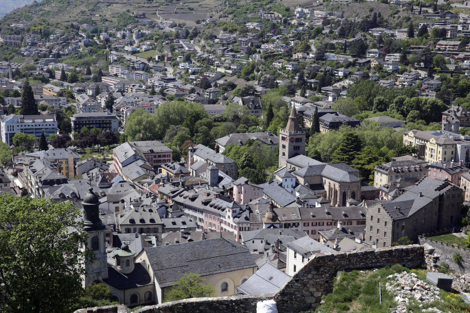 La Ville de Sion  autour de la cathédrale Notre-Dame | © Bernard Hallet