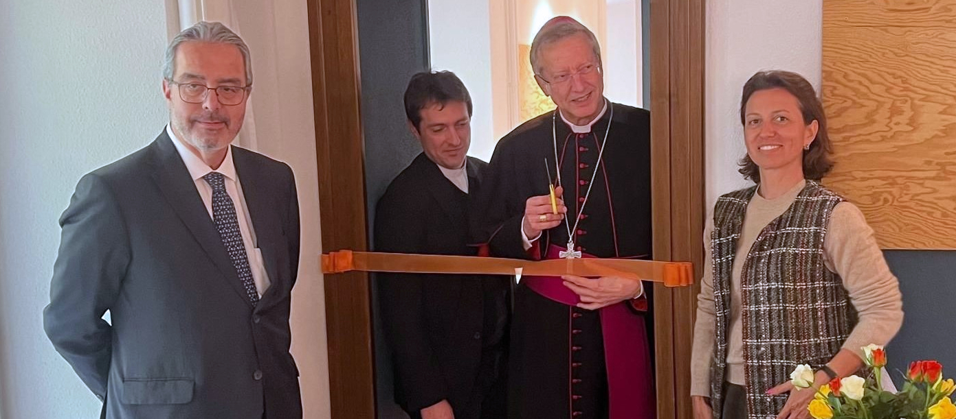 Mgr Alain de Raemy a inauguré le Laboratorio de Lugano le 23 avril 2024 | © catt.ch