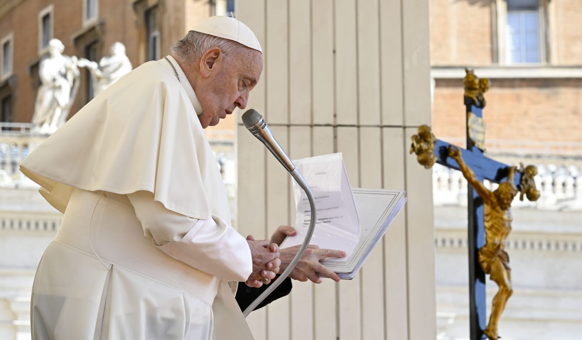 Le pape François à l'audience générale du 17 avril 2024 | © Vatican news