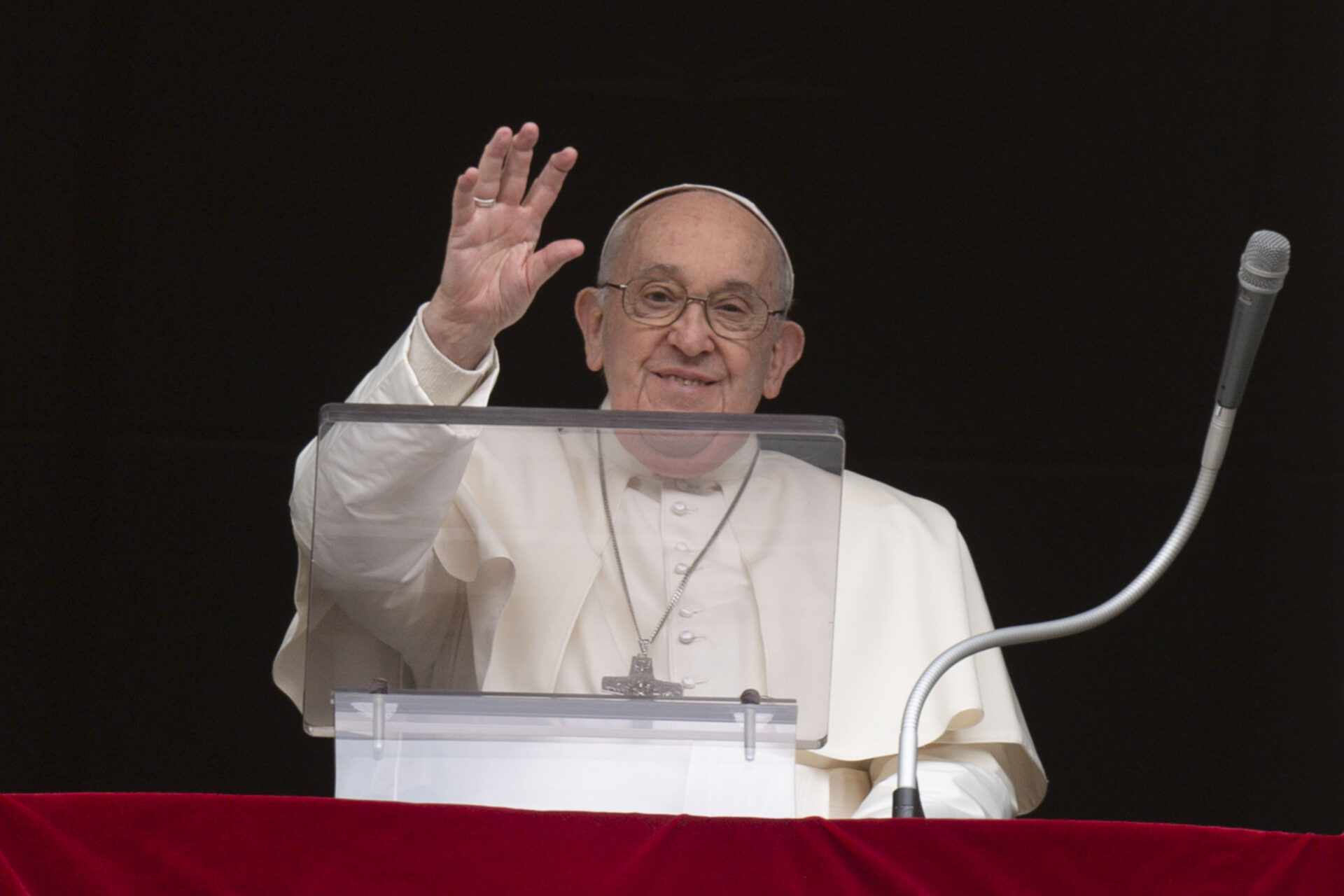Le pape lors de la prière du Regina Caeli, 1er avril 2024 | © Vatican news