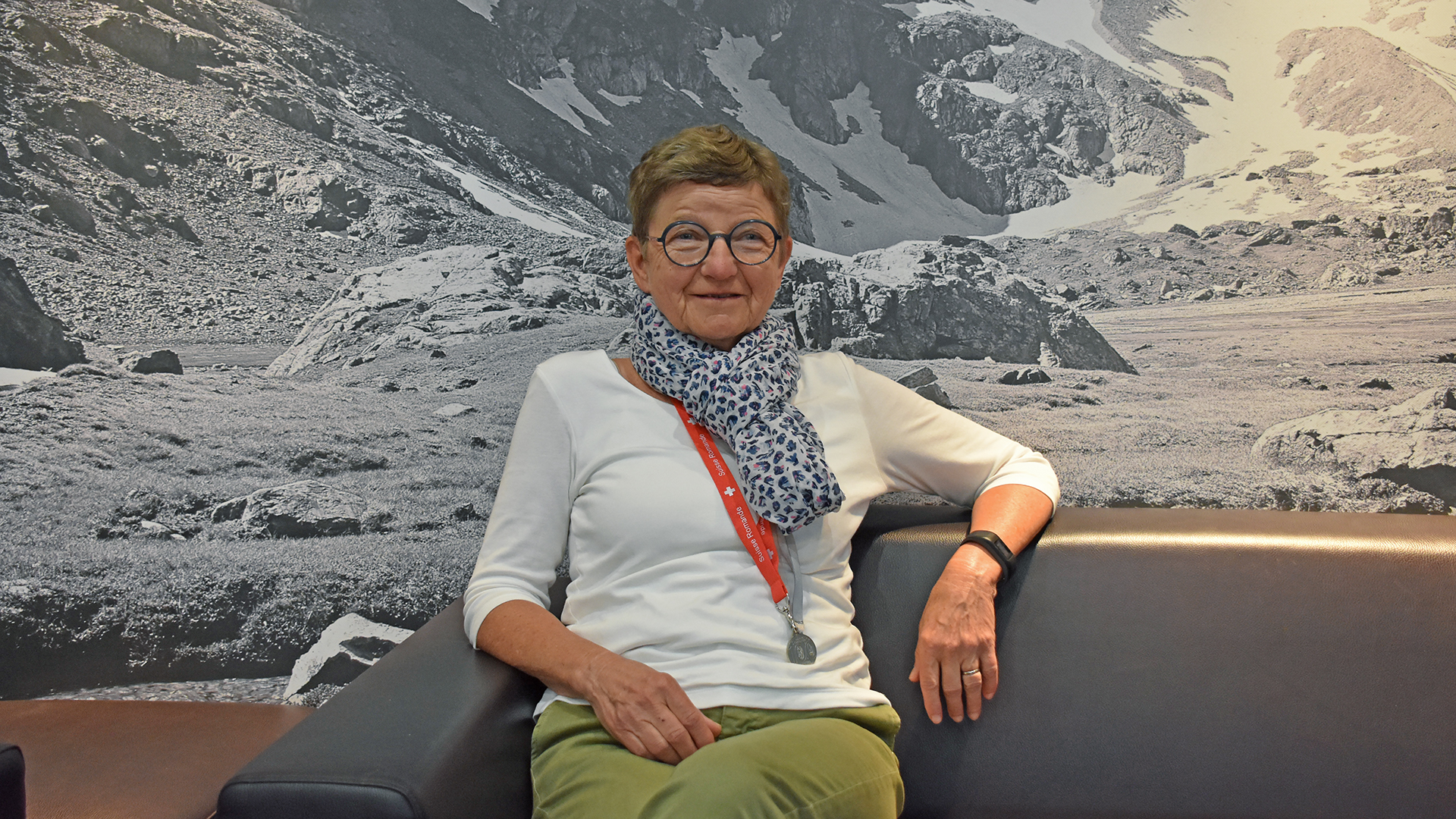 Francine Jaquet, à Lourdes, après une bonne nuit de repos | © Grégory Roth