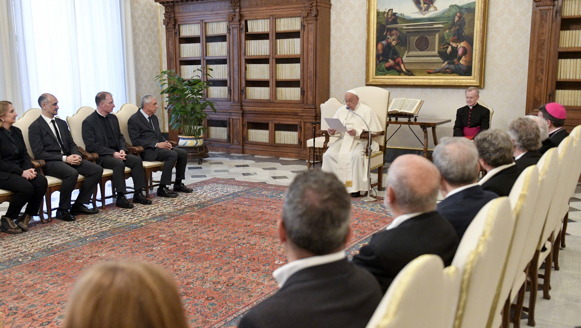 Le pape François reçoit les membres de la fondation Blanquerna, de l’Université Ramon Llull de Barcelone | © Vatican media