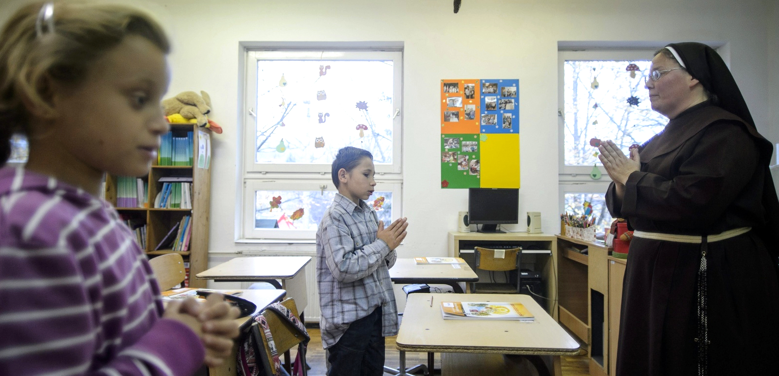 Les cours religieux confessionnels ont-ils leur place à l'école | photo d'illustration (en Hongrie) HUNGARY PHOTO ESSAY FRANCISCAN ORDER/Keystone