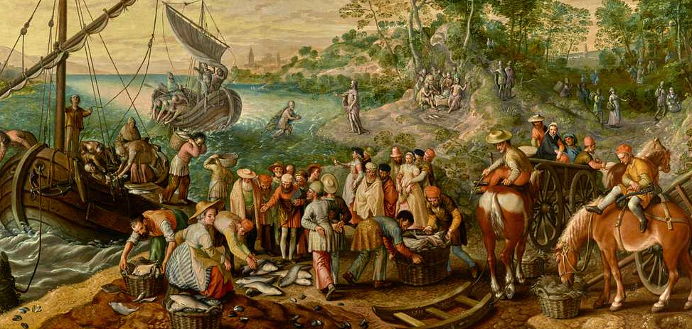 La pêche miraculeuse, par Joachim Beuckelaer (16e s.) | domaine public