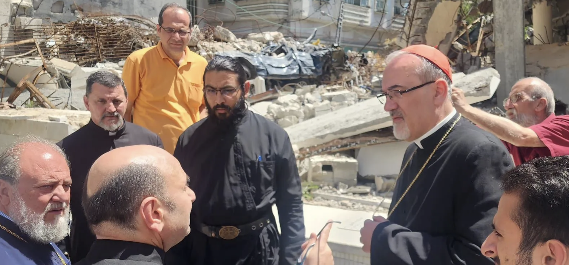 Le cardinal Pierbattista Pizzaballa a pu se rendre à Gaza, mi-mai 2024 | © Patriarcat latin de Jérusalem 