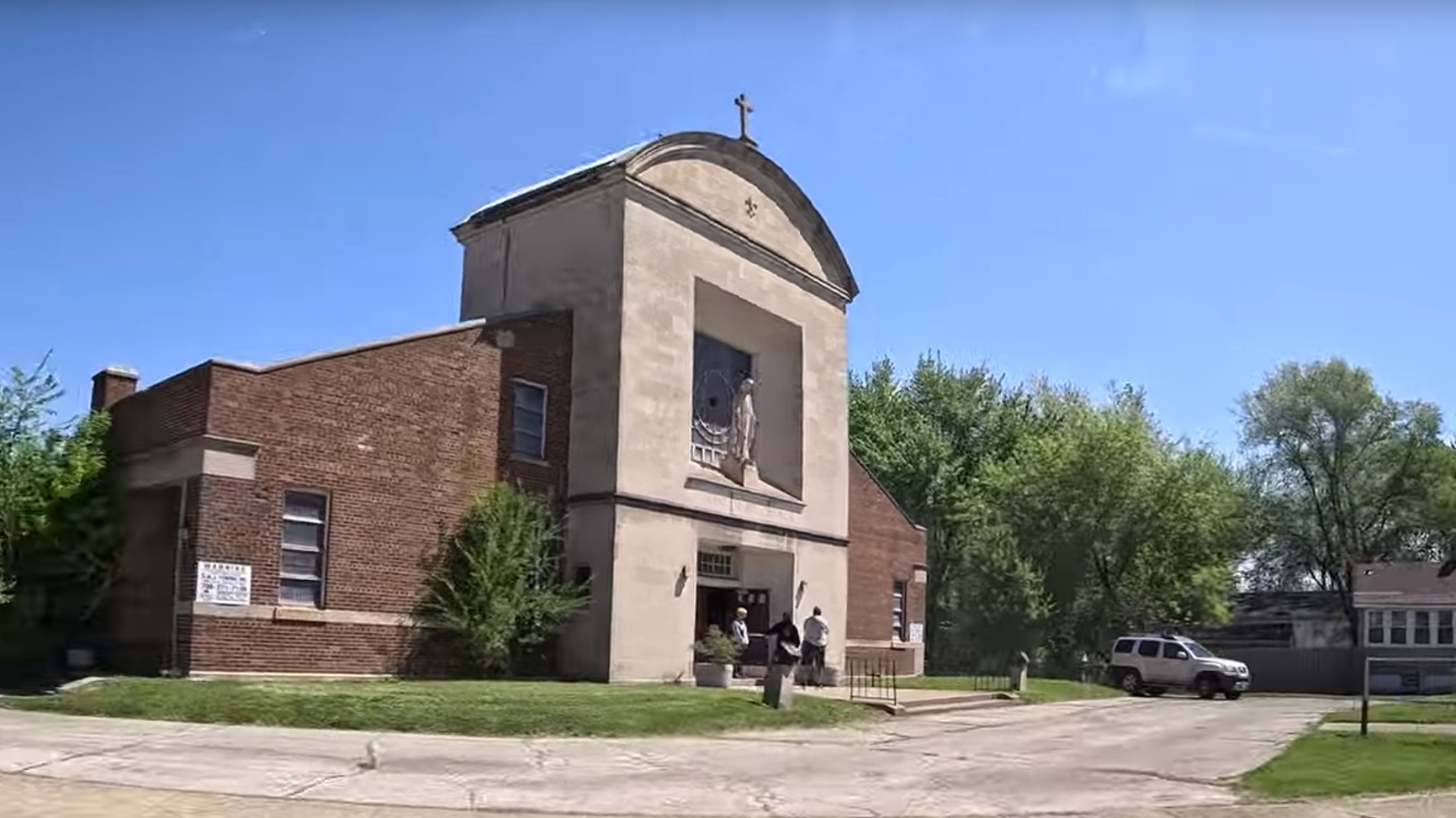 L'église Sainte-Marie de l'Assomption où le pape célébra sa première messe à Dolton est désaffectée depuis 2011 | capture d'écran Youtube