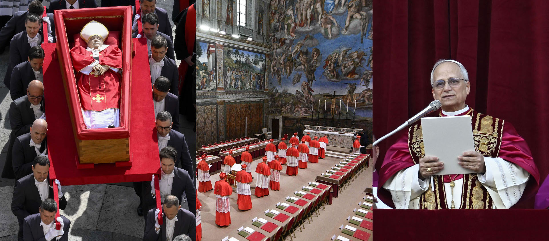 De François à Léon XIV, un mois historique pour l'Eglise catholique | © Vatican Media - Montage B. Hallet
