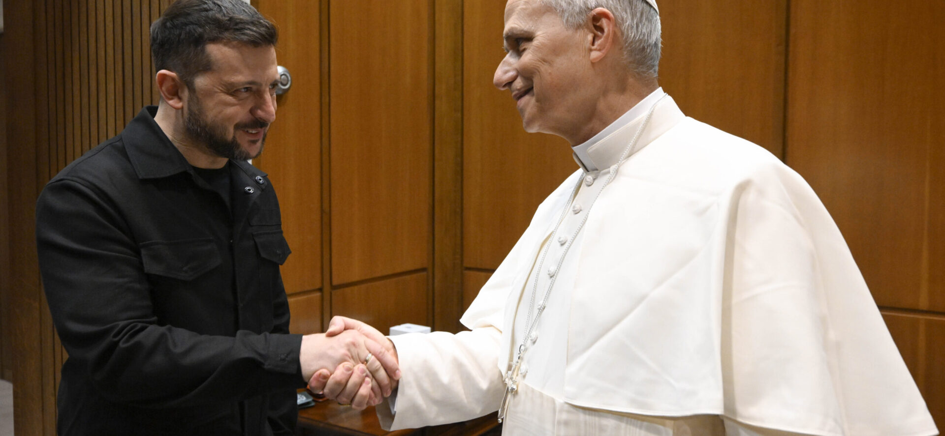 Le pape Léon XIV a rencontré le président ukrainien Volodymyr Zelensky | © Vatican Media