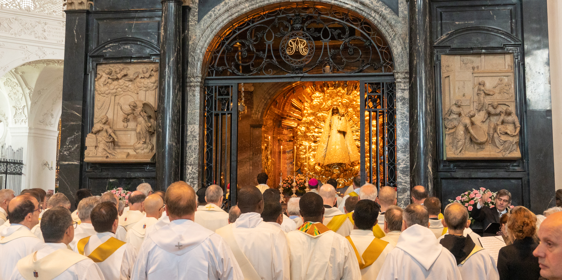 Le pèlerinage national à Einsiedeln, le 17 mai 2025, a rassemblé plus de 1600 personnes, prêtres, évêques, laïcs et fidèles de toute la Suisse | © Maurice Page