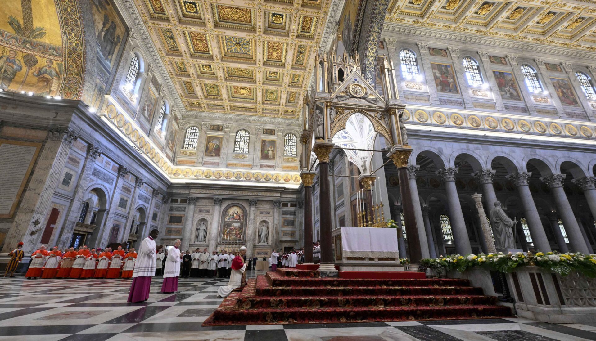 Léon XIV à la basilique Saint-Paul-hors-les-Murs, 20 mai 2025 | © Vatican media