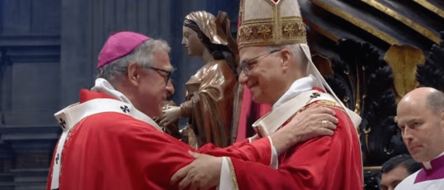 L'archevêque français Mgr Jérôme Beau reçoit le pallium, 29 juin 2025 | © Capture Vatican News
