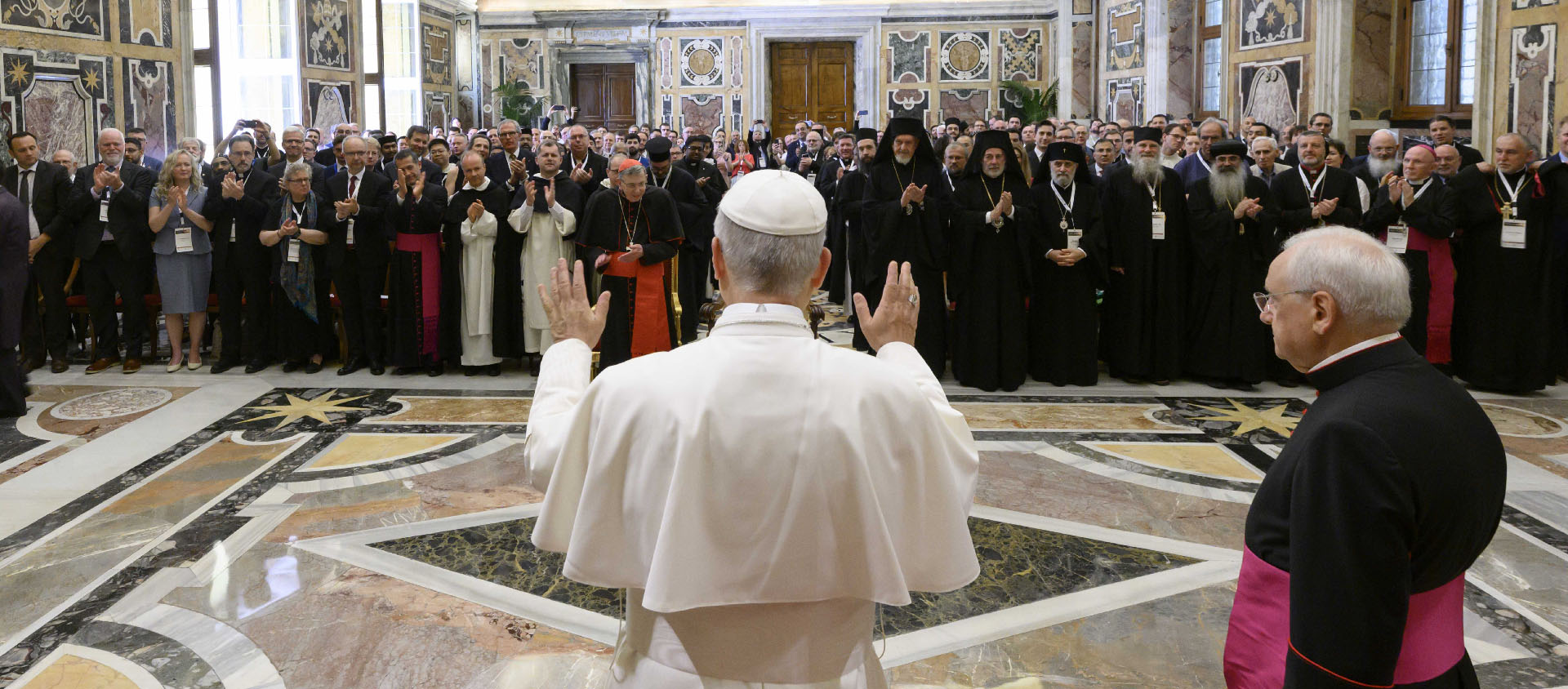 "Un tel anniversaire peut permettre et d’avancer vers «la restauration de la pleine communion», a souligné le pape | © Vatican Media