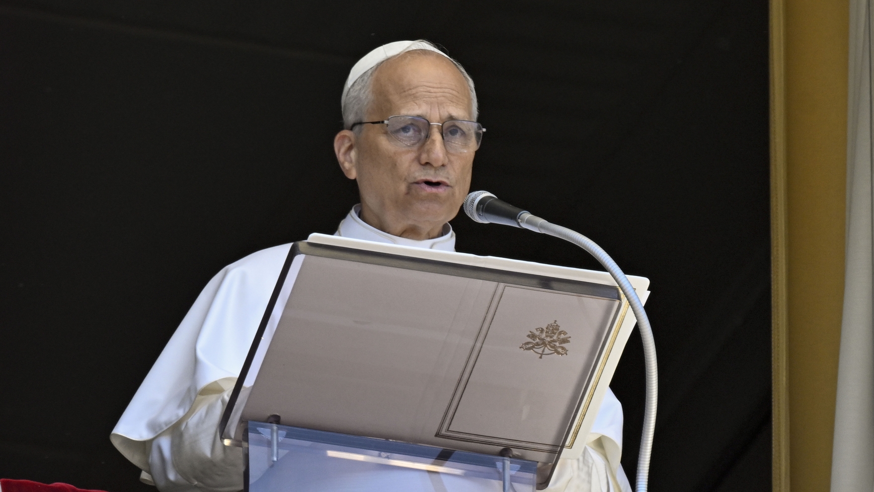 Le pape Léon XIV lors de l'angelus | © Vatican Media