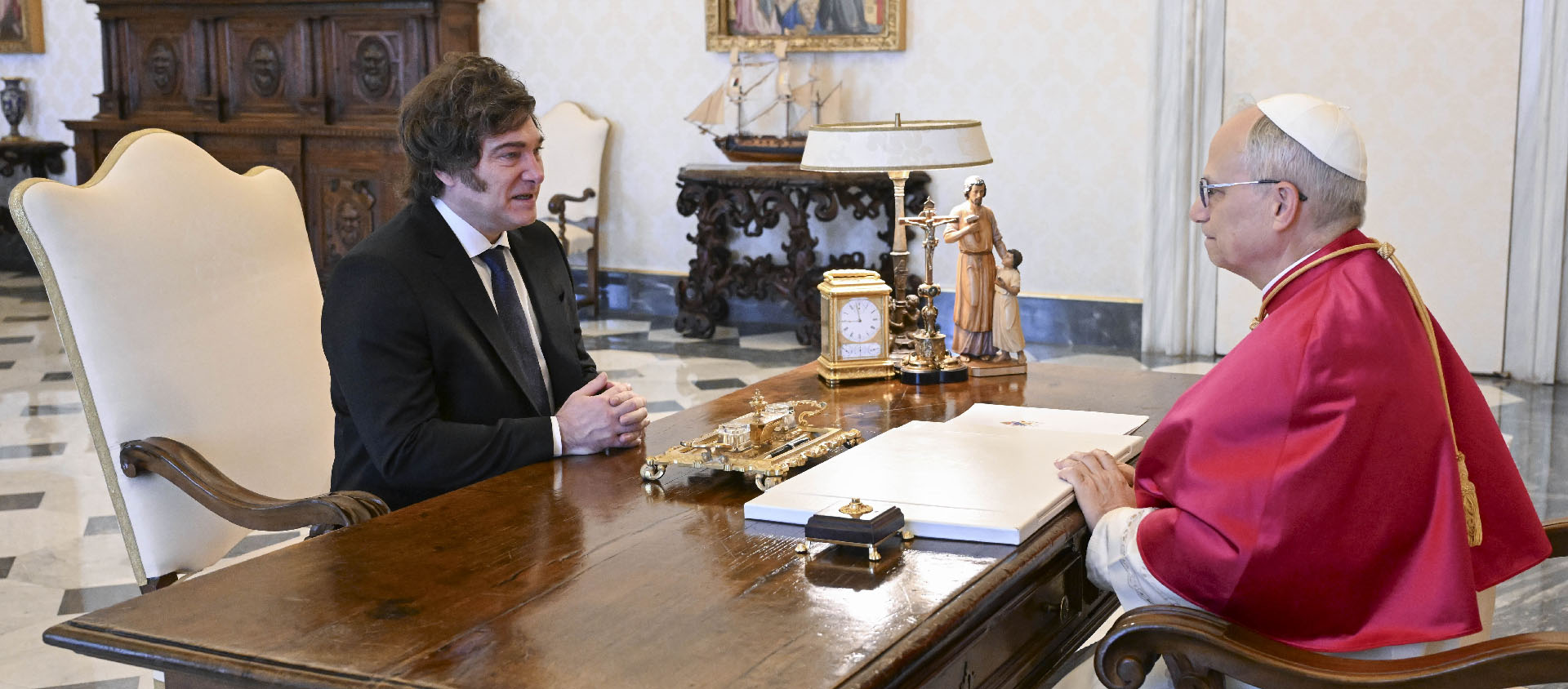 Durant l'entretien, un voyage du pape en Argentine a été évoqué de "manière informelle" | © Vatican Media