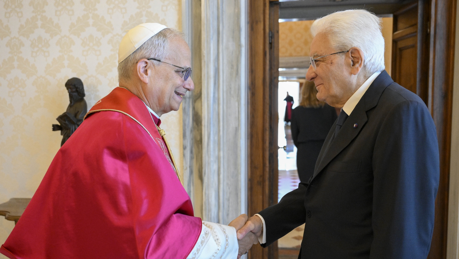 Le pape Léon XIV reçoit le président italien Sergio Matarella | © Vatican Media