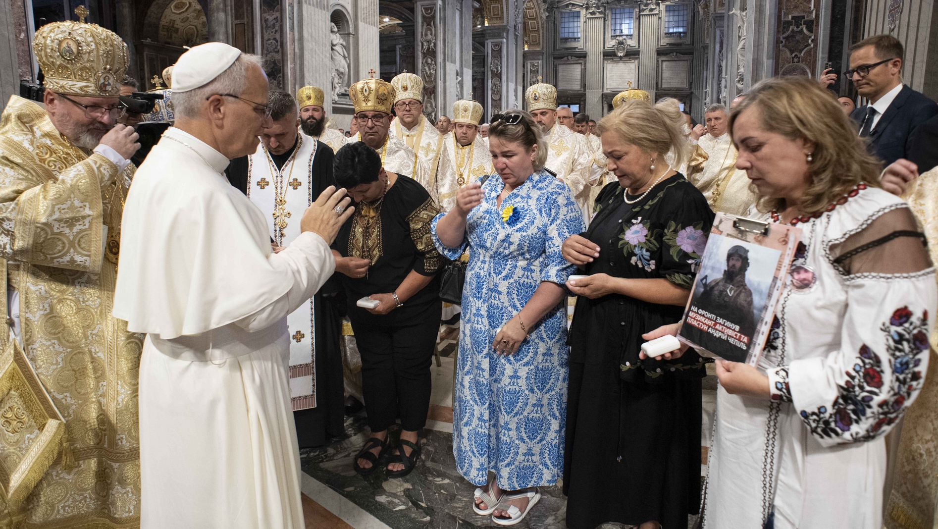 Le pape Léon XIV bénit les mères de soldats ukrainiennes | Vatican Media