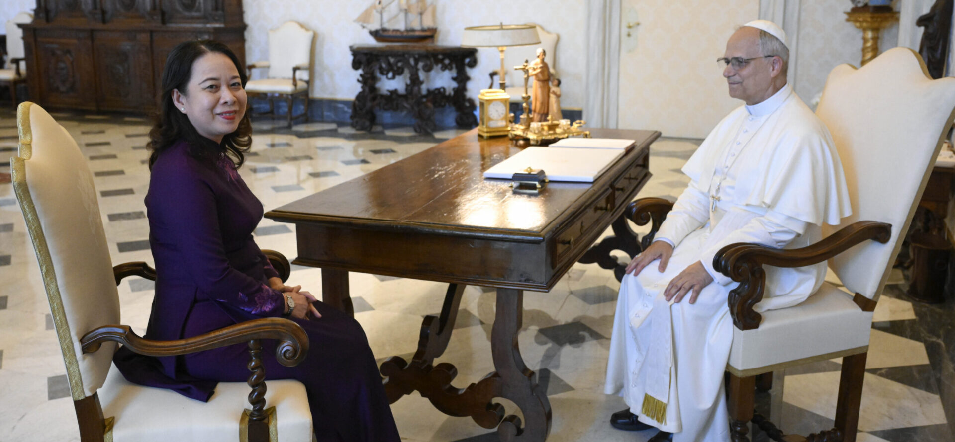 Le pape Léon XIV a reçu, le 30 juin 2025, Vo Thi Anh Xuan, vice-présidente du Vietnam | © Vatican Media