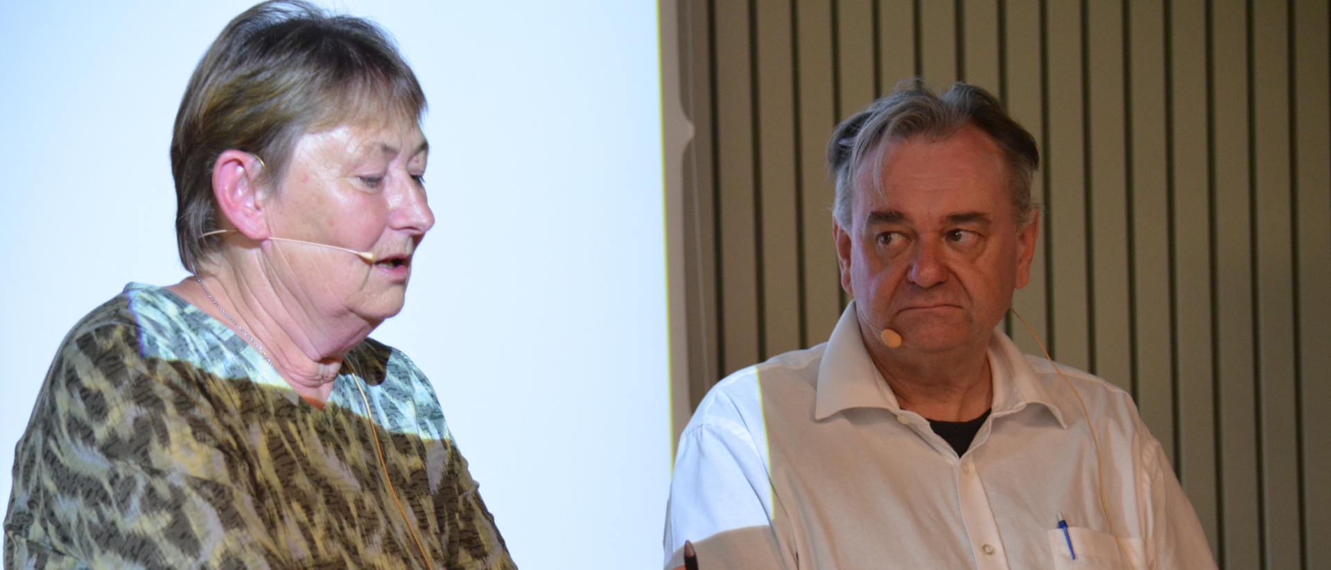 Vreni Peterer, présidente de IG-M!kU, et Bernhard Willi, vicaire général pour la région diocésaine de la Suisse primitive | © Regula Pfeifer
