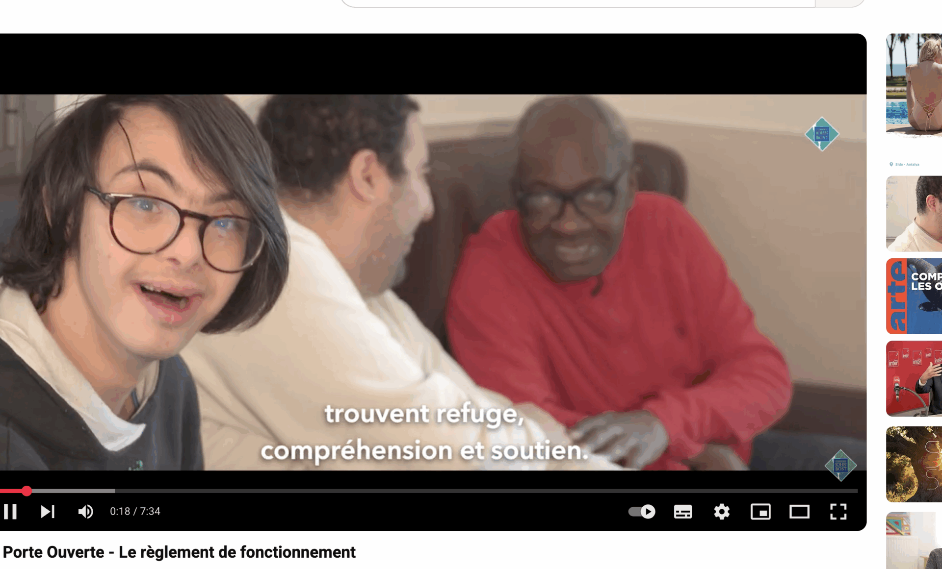 Les Fondations John Bost sont des lieux où les personnes en situation de handicap cherchent refuge, soutien et compréhension | capture d'écran YouTube /Fondation John Bost