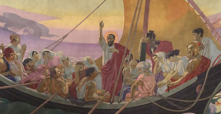 Fresque de saint Paul à l'église de Cologny (Genève) | © Bernard Hallet 
