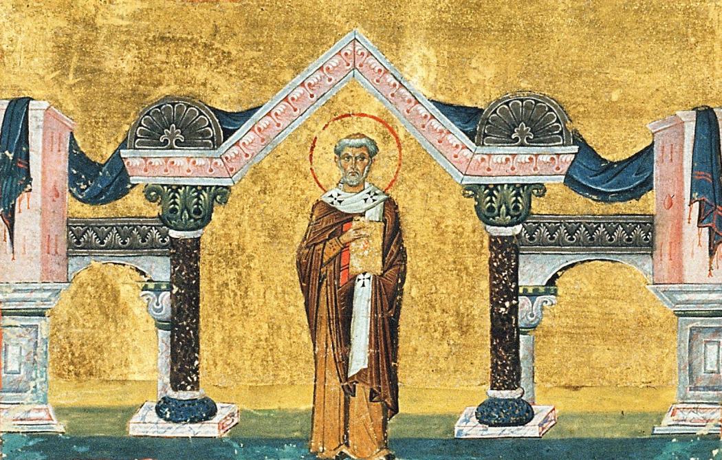 Le pape saint Léon le Grand, miniature byzantine 