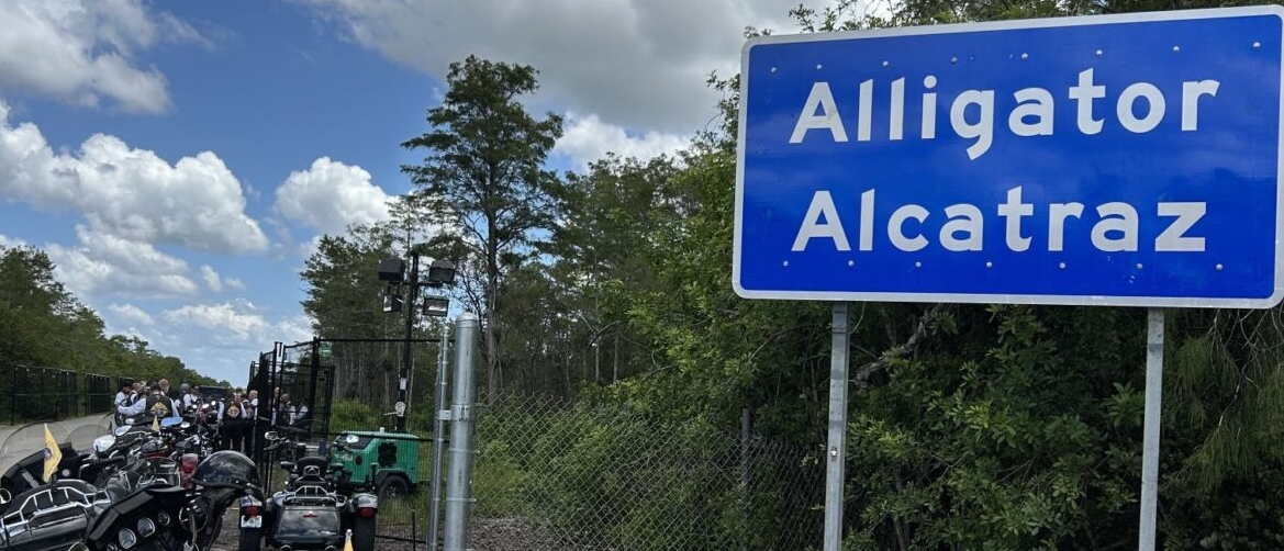 Le centre de détention 'd'Alligator Alcatraz' a été ouvert pour les migrants en attente d'expulsion | capture d'écran X.com Thomas Wensky 