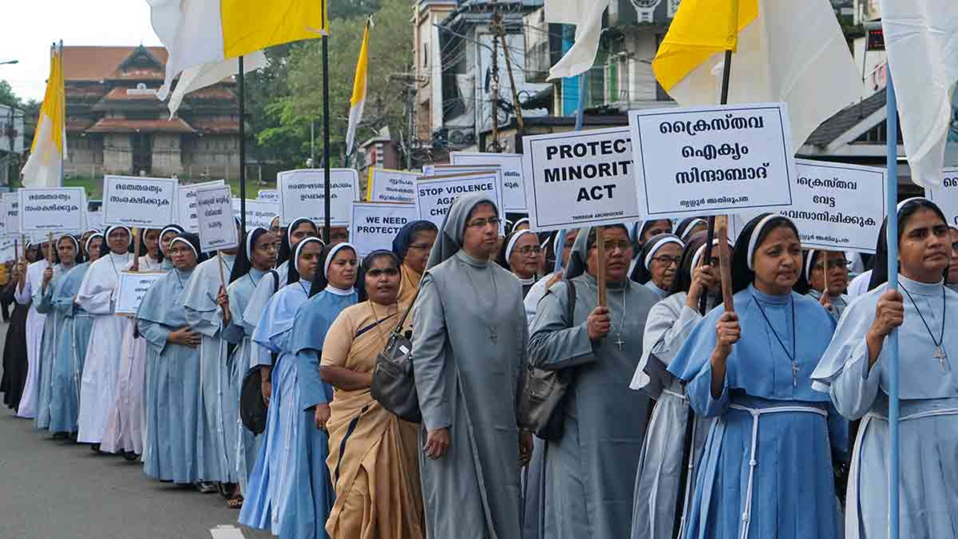 Des religieuses indiennes manifestent pour la libération des soeurs emprisonnées |© PTI