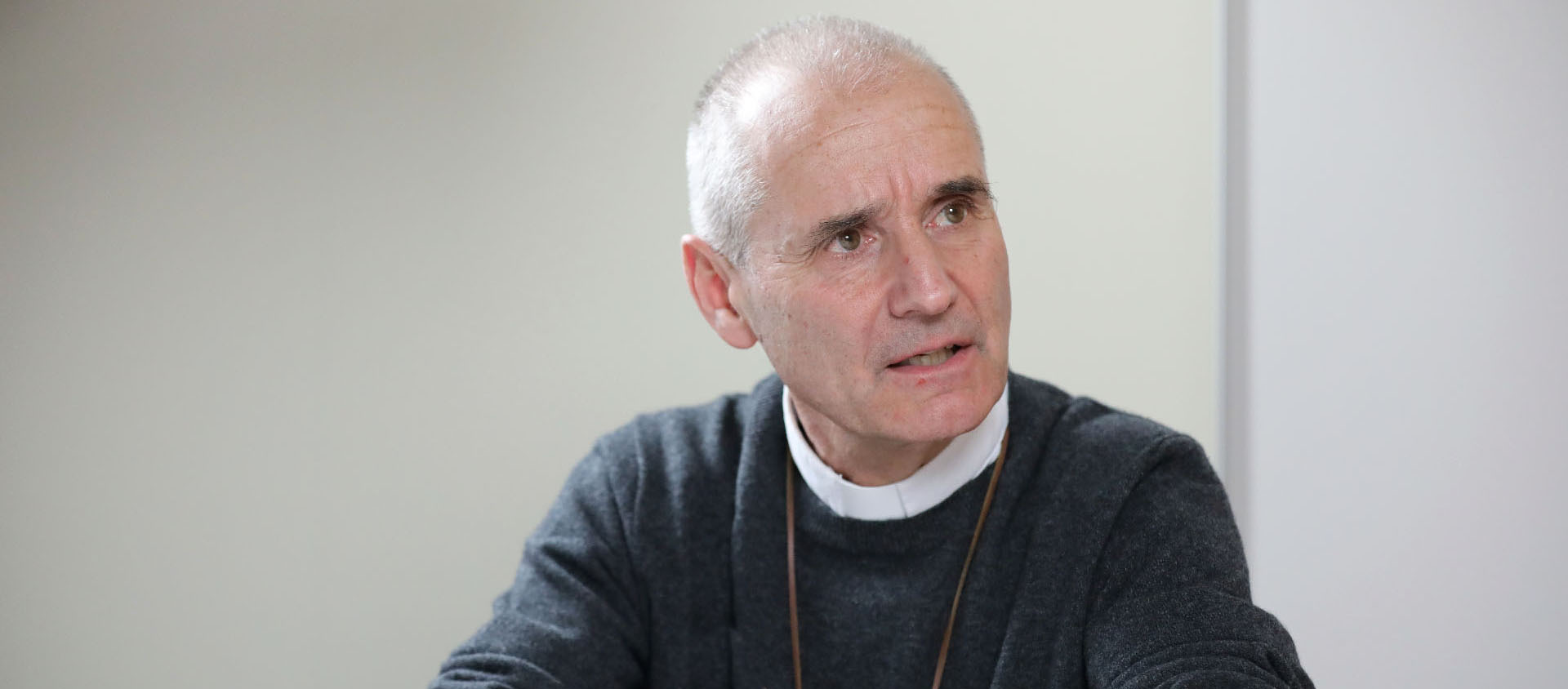 Le cardinal Jean-Paul Vesco, ici en janvier 2025, se dit frappé par la capacité de Léon XIV à incarner la fonction immédiatement | © Bernard Hallet