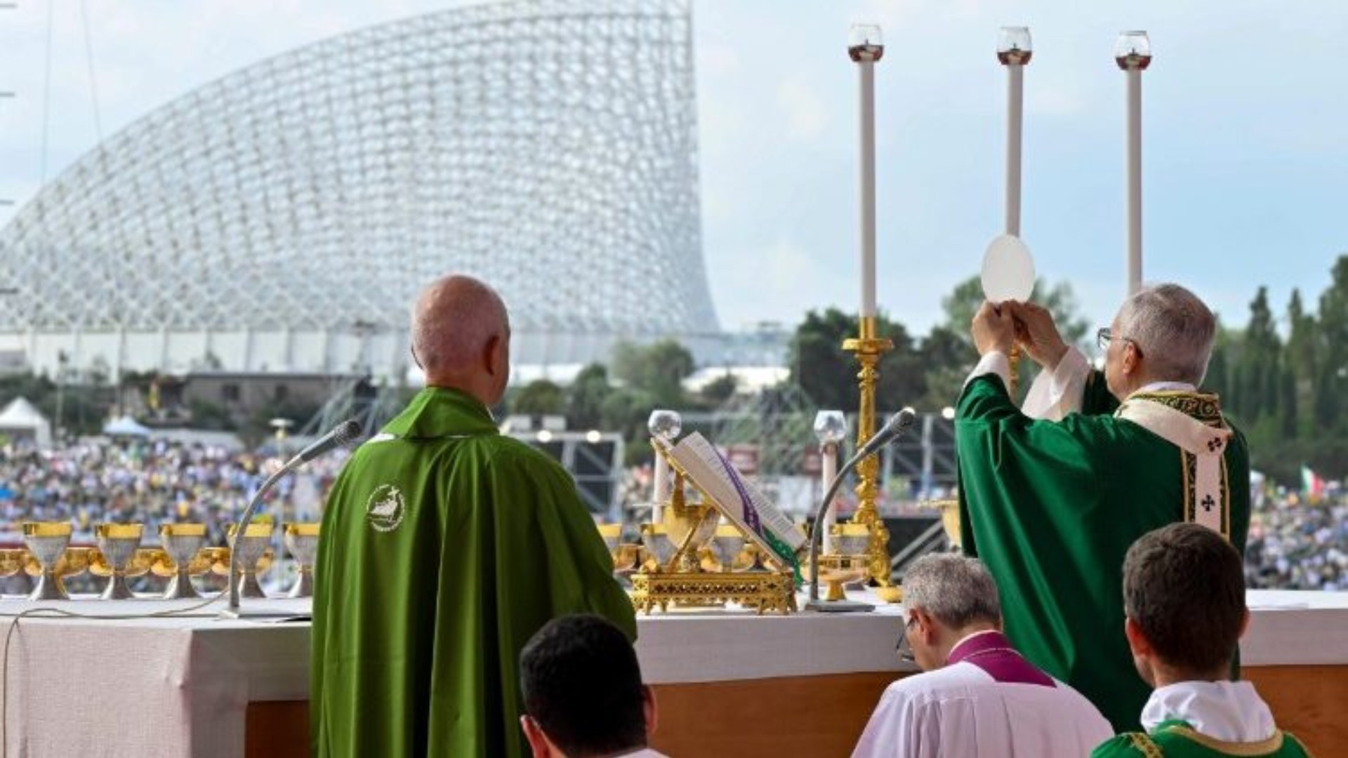 Le pape Léon XIV a présidé la messe devant plus d'un million de fidèles le 3 août 2025 à Tor Vergata  | © Vatican Media