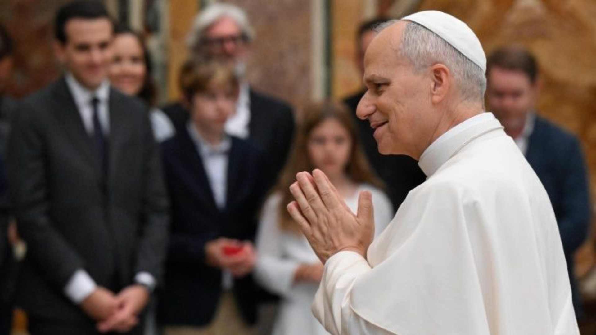 Le pape Léon XIV reçoit le 2 août 2025 au Vatican les artistes et animateurs de la veillée du Jubilé des jeunes | © Vatican Media