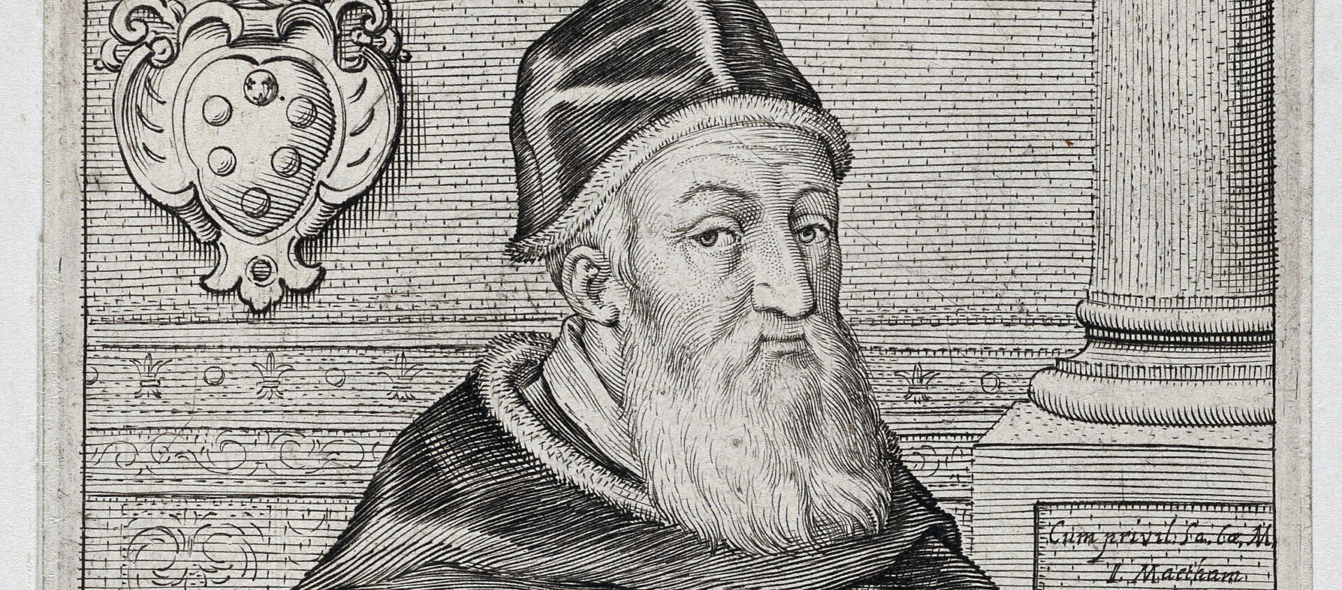 Léon XI régna 26 jours. Gravure de Jacob Matham, 1605 | Wikipedia - Domaine public.