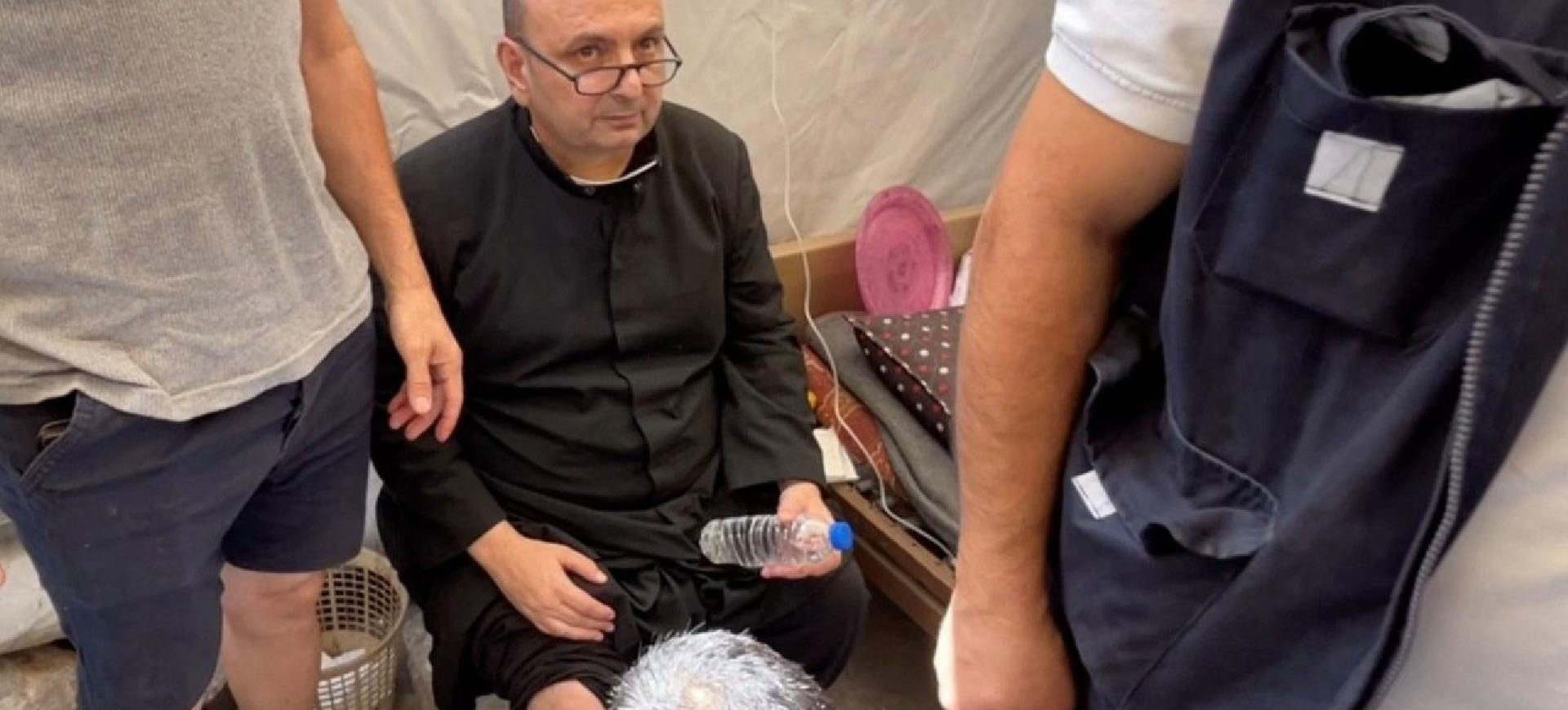 Le 17 juillet 2025, le Père Gabriel Romanelli a été blessé dans une attaque israélienne | © Vatican Media