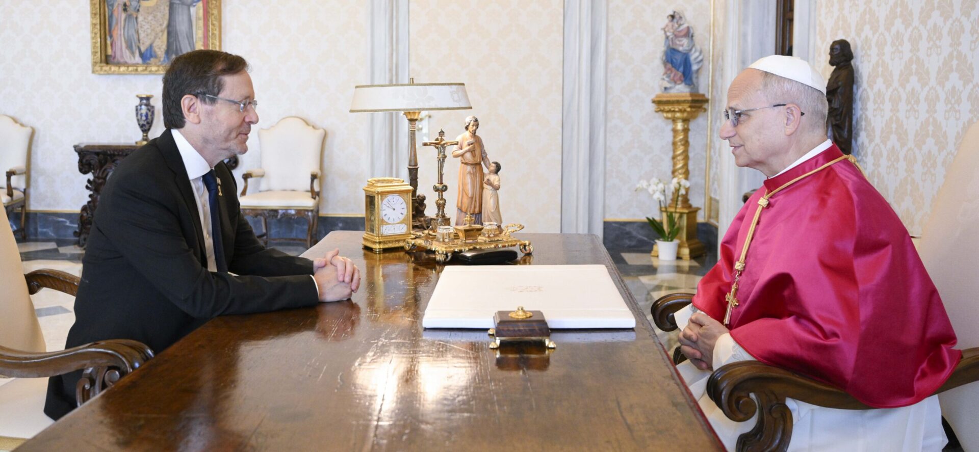 Le pape Léon XIV a rencontré le président israélien Isaac Herzog le 4 septembre 2025 au Vatican | © Vatican Media