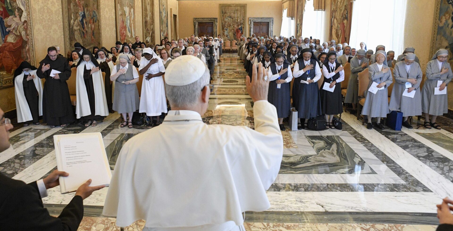 Le pape Léon XIV a rencontré, le 22 septembre 2025, quatre congrégations religieuses féminines | © Vatican Media