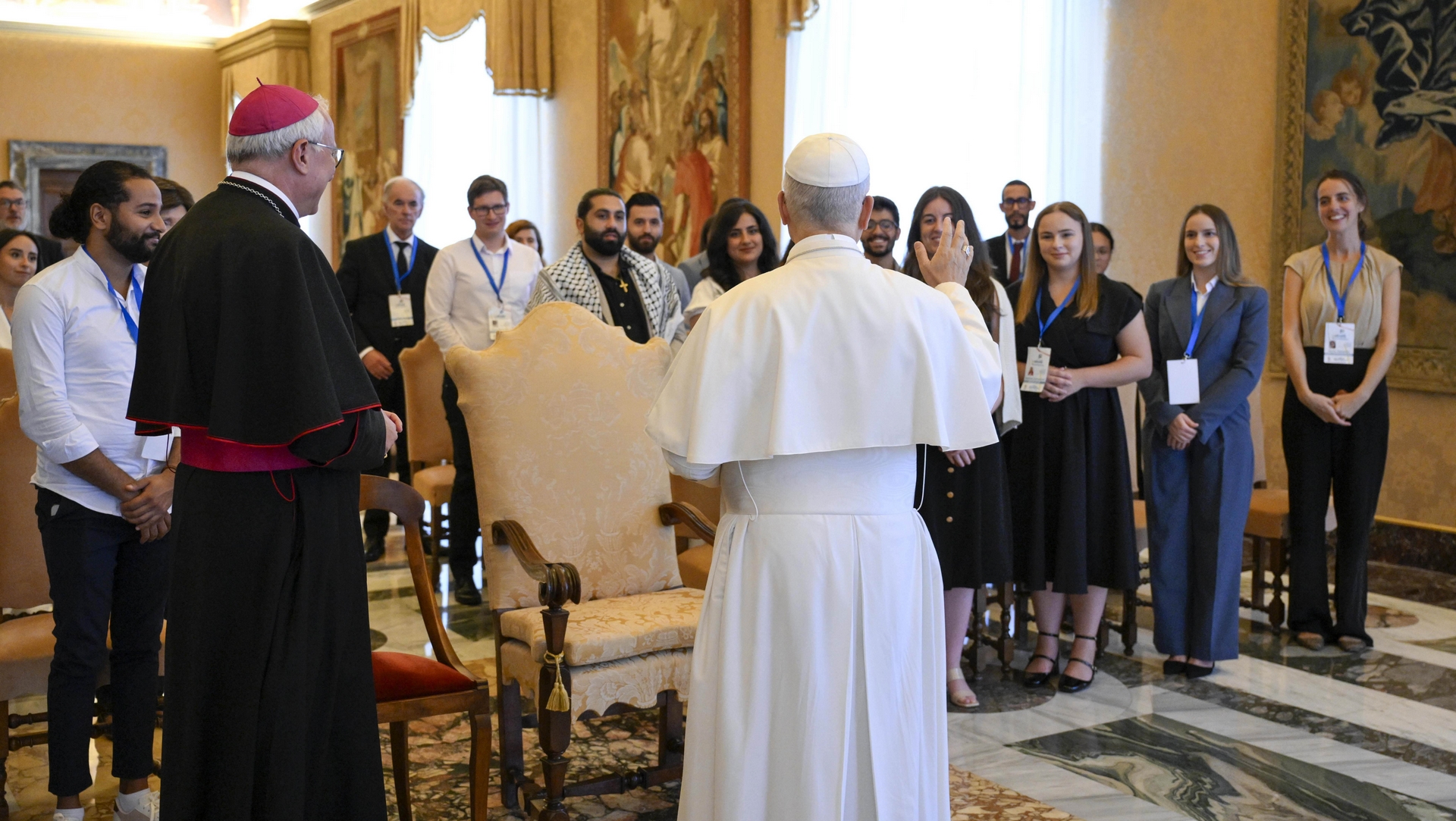 Le pape a reçu le Conseil des jeunes de la Méditerranée | Vatican Media