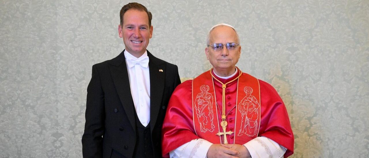 Le pape Léon XIV a reçu le 13 septembre 2025 le nouvel ambassadeur américain auprès du Saint-Siège, Brian Burch | © Vatican Media